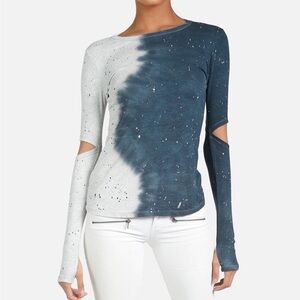 Michael Lauren smoked splatter tee